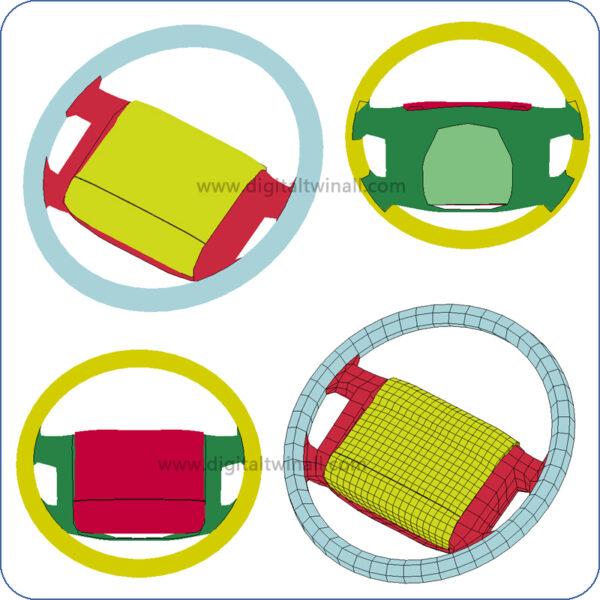 Occupant Restraint Driver Side Airbag Fea Model